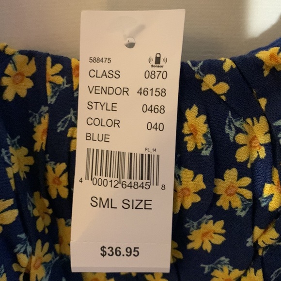 🌻Sunflower Smocked Bodice Mini Dress🌻 PACSUN - Picture 6 of 6